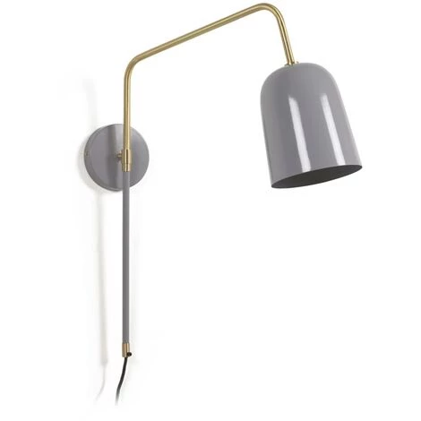 Kave Home - Applique Murale Audrie En Acier Peint Gris - Gris 3 Kave Home - Applique Murale Audrie En Acier Peint Gris - Gris