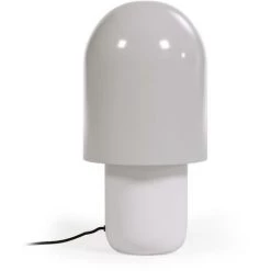 Kave Home - Lampe Brittany En Métal Peint Blanc Et Gris - Gris