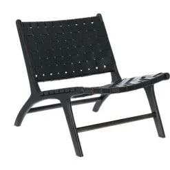 Kave Home - Fauteuil Calixta Noir - Noir