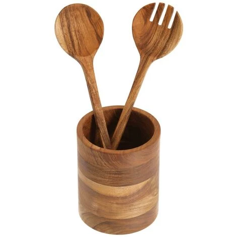 Kave Home - Set Yanila De 2 Ustensiles De Cuisine - Naturel 4 Kave Home - Set Yanila De 2 Ustensiles De Cuisine - Naturel – Image 2