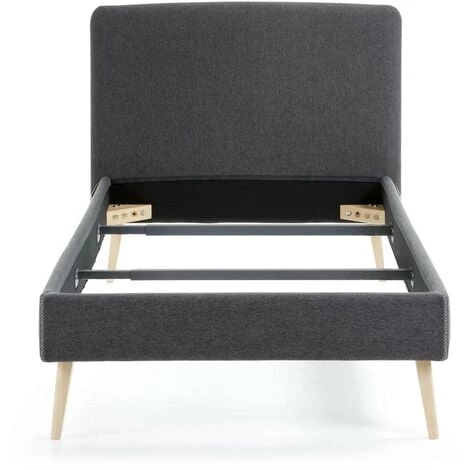 Kave Home - Housse Pour Lit Dyla Graphite 90 X 190 Cm - Noir 4 Kave Home - Housse Pour Lit Dyla Graphite 90 X 190 Cm - Noir – Image 2