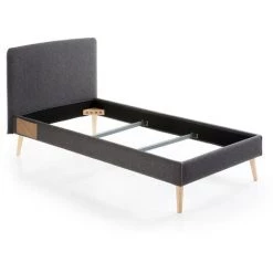 Kave Home - Housse Pour Lit Dyla Graphite 90 X 190 Cm - Noir 8 Kave Home - Housse Pour Lit Dyla Graphite 90 X 190 Cm - Noir -KAVE HOME Soldes 2022 49719444 3