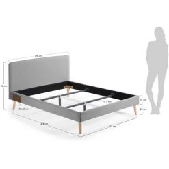 Kave Home - Housse Pour Lit Dyla Grise 160 X 200 Cm - Gris -KAVE HOME Soldes 2022 49719472 5