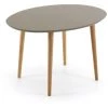 Kave Home - Table Extensible Ovale Oqui MDF Laqué Marron Et Pieds Bois Massif Hêtre 120 (200) X 90 Cm - Marron 2 Kave Home - Table Extensible Ovale Oqui MDF Laqué Marron Et Pieds Bois Massif Hêtre 120 (200) X 90 Cm - Marron -KAVE HOME Soldes 2022 49719515 1