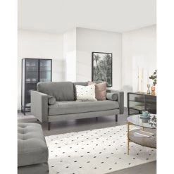 Kave Home - Canapé Debra 2 Places Avec Repose-pieds En Velours Gris 182 Cm - Gris 10 Kave Home - Canapé Debra 2 Places Avec Repose-pieds En Velours Gris 182 Cm - Gris -KAVE HOME Soldes 2022 49719531 4