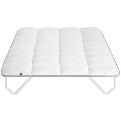 Kave Home - Surmatelas Freya En Viscoélastique Et Fibre Pour Lit De 90 X 190 Cm - Blanc 3 Kave Home - Surmatelas Freya En Viscoélastique Et Fibre Pour Lit De 90 X 190 Cm - Blanc