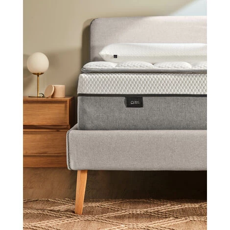 Kave Home - Surmatelas Freya En Viscoélastique Et Fibre Pour Lit De 90 X 190 Cm - Blanc 5 Kave Home - Surmatelas Freya En Viscoélastique Et Fibre Pour Lit De 90 X 190 Cm - Blanc – Image 3