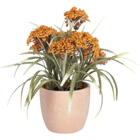 Kave Home - Plante Artificielle Leonitis Leonurus En Pot En Céramique - Orange 3 Kave Home - Plante Artificielle Leonitis Leonurus En Pot En Céramique - Orange