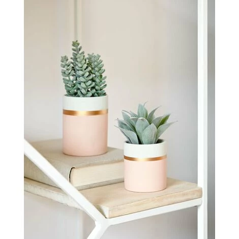Kave Home - Plante Artificielle Sedum Lucidum En Pot En Céramique Rose - Rose 4 Kave Home - Plante Artificielle Sedum Lucidum En Pot En Céramique Rose - Rose – Image 2