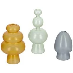 Kave Home - Ensemble De 3 Vases Elody En Verre Multicolore - Multicolore
