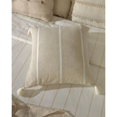 Kave Home - Housse De Coussin Silene 45 X 45 Cm - Beige 4 Kave Home - Housse De Coussin Silene 45 X 45 Cm - Beige – Image 2