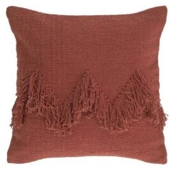 Kave Home - Housse De Coussin Paulin 100 % Coton Bordeaux 45 X 45 Cm - Rouge