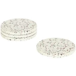 Kave Home - Set Tiana De 4 Sous-verre Blanc - Blanc