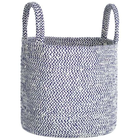 Kave Home - Panier Sayana - Bleu 3 Kave Home - Panier Sayana - Bleu