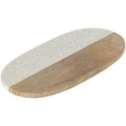 Kave Home - Plateau Augustine En Granit Et Bois - Naturel