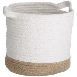 Kave Home - Panier Telma Petit - Blanc