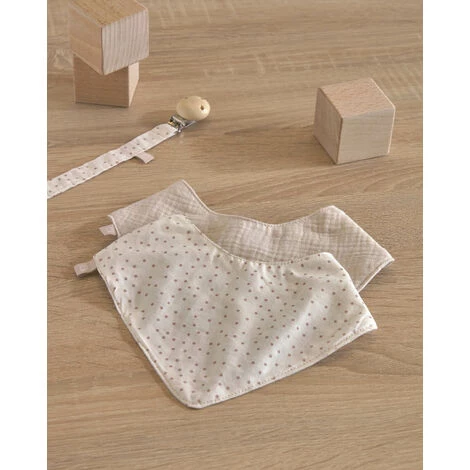 Kave Home - Lot Maren De 2 Bandanas 100% Coton Bio (GOTS) Beige à Pois Rose - Multicolore 4 Kave Home - Lot Maren De 2 Bandanas 100% Coton Bio (GOTS) Beige à Pois Rose - Multicolore – Image 2