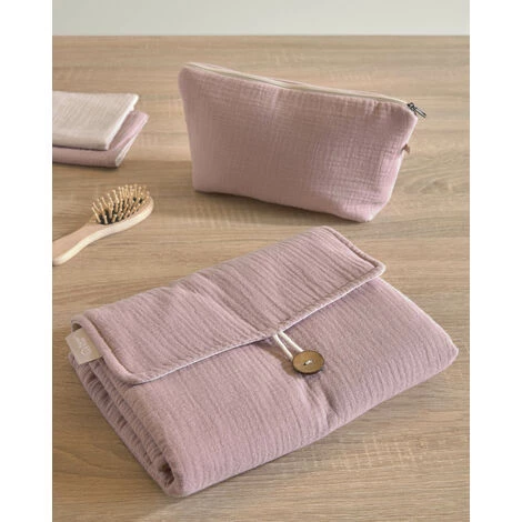 Kave Home - Matelas à Langer De Voyage Jeila 100% Coton Bio (GOTS) Rose - Rose 4 Kave Home - Matelas à Langer De Voyage Jeila 100% Coton Bio (GOTS) Rose - Rose – Image 2