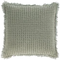 Kave Home - Housse De Coussin Shallow 100% Coton Vert 45 X 45 Cm - Vert