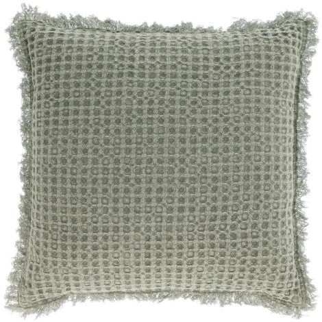 Kave Home - Housse De Coussin Shallow 100% Coton Vert 45 X 45 Cm - Vert 3 Kave Home - Housse De Coussin Shallow 100% Coton Vert 45 X 45 Cm - Vert