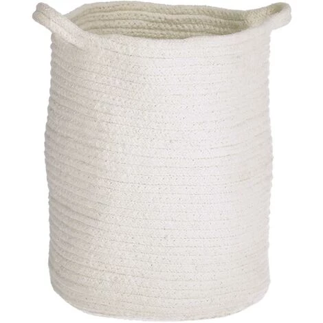 Kave Home - Panier Abeni 100% Coton Blanc 30 Cm - Blanc 3 Kave Home - Panier Abeni 100% Coton Blanc 30 Cm - Blanc