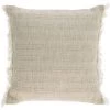 Kave Home - Housse De Coussin Ailen En Coton Et Lin à Franges Beiges 45 X 45 Cm - Beige 2 Kave Home - Housse De Coussin Ailen En Coton Et Lin à Franges Beiges 45 X 45 Cm - Beige -KAVE HOME Soldes 2022 49720339 1
