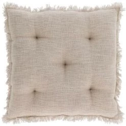 Kave Home - Coussin De Chaise Brunela 100% Coton Beige 45 X 45 Cm - Beige