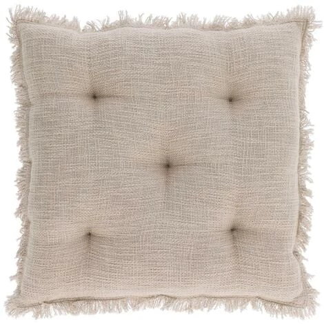Kave Home - Coussin De Chaise Brunela 100% Coton Beige 45 X 45 Cm - Beige 3 Kave Home - Coussin De Chaise Brunela 100% Coton Beige 45 X 45 Cm - Beige