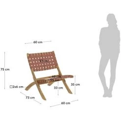 Kave Home - Fauteuil Pliant Chabeli En Bois Dacacia Et Corde Terracotta FSC 100% - Rose 11 Kave Home - Fauteuil Pliant Chabeli En Bois Dacacia Et Corde Terracotta FSC 100% - Rose -KAVE HOME Soldes 2022 49720396 5