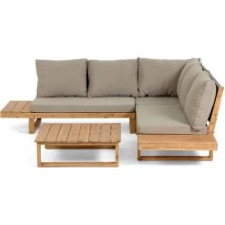 Kave Home - Salon De Jardin Dangle Flaviina 5 Places Et Table Basse En Bois Massif Dacacia FSC 100% - Beige 8 Kave Home - Salon De Jardin Dangle Flaviina 5 Places Et Table Basse En Bois Massif Dacacia FSC 100% - Beige -KAVE HOME Soldes 2022 49720400 3