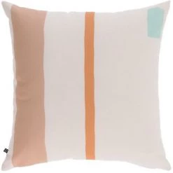 Kave Home - Housse De Coussin Calantina Rayures Verticales Multicolore 45 X 45 Cm - Rose