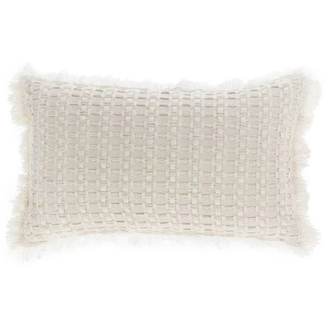 Kave Home - Housse De Coussin Shallowin 100% Coton Blanc De 30 X 50 Cm - Blanc 3 Kave Home - Housse De Coussin Shallowin 100% Coton Blanc De 30 X 50 Cm - Blanc