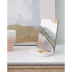 Kave Home - Miroir Sharif Avec Base En Résine Blanche - Blanc -KAVE HOME Soldes 2022 49720588 3