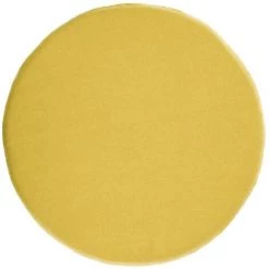 Kave Home - Galette De Chaise Ronde Biasina 100% Laine Moutarde Ø 35 Cm - Moutarde