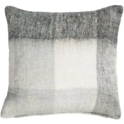 Kave Home - Housse De Coussin Catarina Carreaux Blanc Et Gris 45 X 45 Cm - Multicolore
