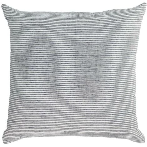 Kave Home - Housse De Coussin Marena 100% Lin Rayures Noir Et Blanc 45 X 45cm - Noir 3 Kave Home - Housse De Coussin Marena 100% Lin Rayures Noir Et Blanc 45 X 45cm - Noir
