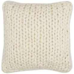 Kave Home - Housse De Coussin Adonia Blanche 45 X 45 Cm - Naturel