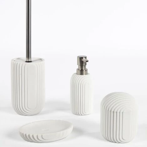 Kave Home - Distributeur De Savon Ateneas En Résine Blanc - Blanc 4 Kave Home - Distributeur De Savon Ateneas En Résine Blanc - Blanc – Image 2