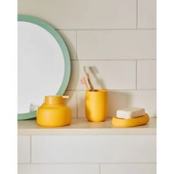 Kave Home - Porte-brosse à Dents Chia En Résine Jaune Moutarde - Jaune 7 Kave Home - Porte-brosse à Dents Chia En Résine Jaune Moutarde - Jaune -KAVE HOME Soldes 2022 49720864 3