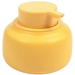 Kave Home - Distributeur De Savon Chia En Résine Jaune Moutarde - Jaune