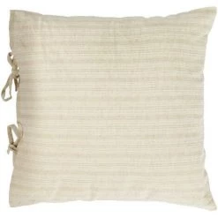 Kave Home - Housse De Coussin Etna 100% Lin à Rayures Beige 45 X 45 Cm - Beige