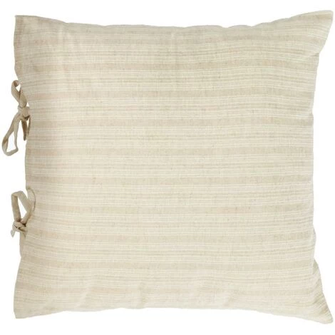 Kave Home - Housse De Coussin Etna 100% Lin à Rayures Beige 45 X 45 Cm - Beige 3 Kave Home - Housse De Coussin Etna 100% Lin à Rayures Beige 45 X 45 Cm - Beige