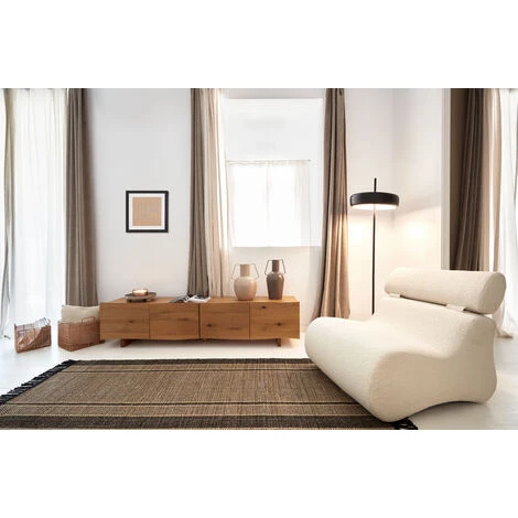 Kave Home - Housse De Coussin Etna 100% Lin à Rayures Beige 45 X 45 Cm - Beige 4 Kave Home - Housse De Coussin Etna 100% Lin à Rayures Beige 45 X 45 Cm - Beige – Image 2