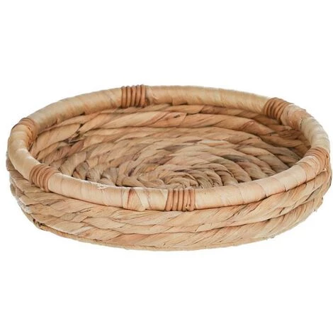 Kave Home - Plateau Pour Servir Colomba Petit Fibres Naturelles - Naturel 3 Kave Home - Plateau Pour Servir Colomba Petit Fibres Naturelles - Naturel