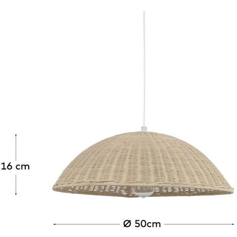Kave Home - Suspension Deyarina En Rotin Finition Naturelle - Naturel 5 Kave Home - Suspension Deyarina En Rotin Finition Naturelle - Naturel – Image 3