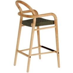 Kave Home - Tabouret Sheryl En Bois Massif D'eucalyptus Et Corde Vert Hauteur 69 Cm FSC 100% - Naturel 9 Kave Home - Tabouret Sheryl En Bois Massif D'eucalyptus Et Corde Vert Hauteur 69 Cm FSC 100% - Naturel -KAVE HOME Soldes 2022 51186081 3