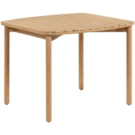 Kave Home - Table Sheryl En Bois Massif D'eucalyptus 90 X 90 Cm FSC 100% - Naturel 3 Kave Home - Table Sheryl En Bois Massif D'eucalyptus 90 X 90 Cm FSC 100% - Naturel
