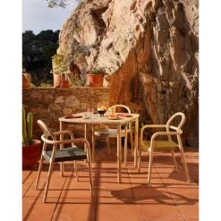 Kave Home - Table Sheryl En Bois Massif D'eucalyptus 90 X 90 Cm FSC 100% - Naturel 8 Kave Home - Table Sheryl En Bois Massif D'eucalyptus 90 X 90 Cm FSC 100% - Naturel -KAVE HOME Soldes 2022 51186092 3