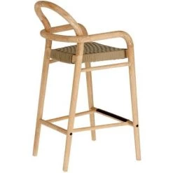 Kave Home - Tabouret Sheryl En Bois Massif D'eucalyptus Et Corde Beige Hauteur 69 Cm FSC 100% - Naturel 9 Kave Home - Tabouret Sheryl En Bois Massif D'eucalyptus Et Corde Beige Hauteur 69 Cm FSC 100% - Naturel -KAVE HOME Soldes 2022 51186120 3