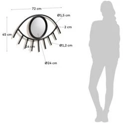 Kave Home - Miroir Maela En Rotin Avec Finition Noire 72 X 45 Cm - Noir 7 Kave Home - Miroir Maela En Rotin Avec Finition Noire 72 X 45 Cm - Noir -KAVE HOME Soldes 2022 51186124 3